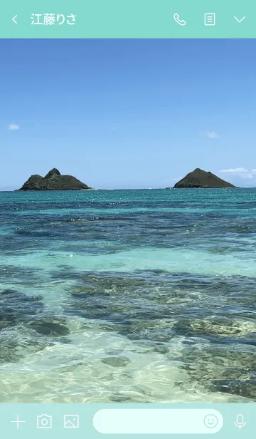 [LINE着せ替え] kailua Lanikai beach oahu.の画像3