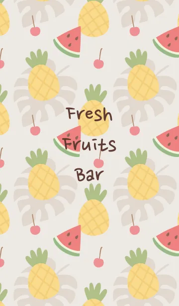 [LINE着せ替え] Fresh Fruits Barの画像1