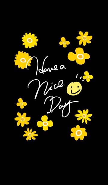 [LINE着せ替え] 北欧風お花5-スマイル23-の画像1