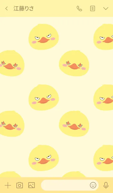 [LINE着せ替え] Simple Angry Duck Theme (jp)の画像3