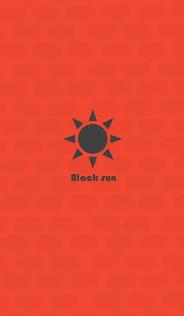 [LINE着せ替え] Black sun(with red)の画像1