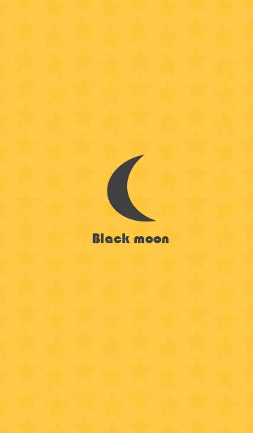 [LINE着せ替え] Black moon(with yellow)の画像1