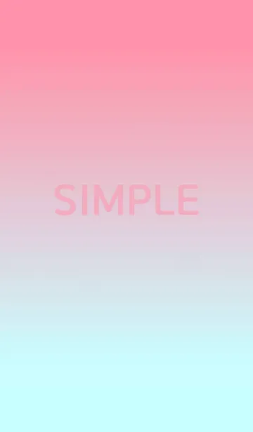 [LINE着せ替え] simple pink theme(gradation)の画像1