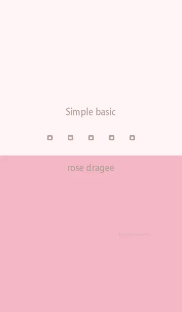 [LINE着せ替え] Simple basic ローズ ドラジェの画像1