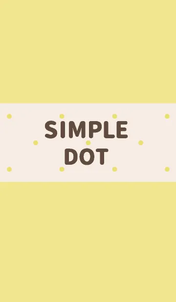[LINE着せ替え] SIMPLE DOT【YELLOW】の画像1