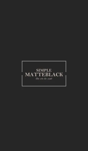 [LINE着せ替え] MATTE BLACK 20 -SIMPLE-の画像1