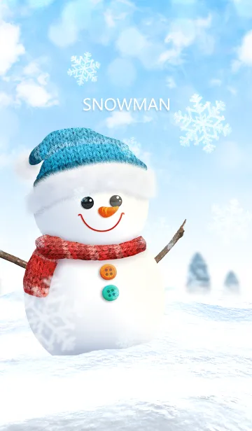 [LINE着せ替え] SNOWMAN - Cuteの画像1