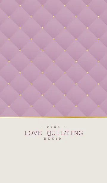 [LINE着せ替え] LOVE QUILTING PINK 6の画像1