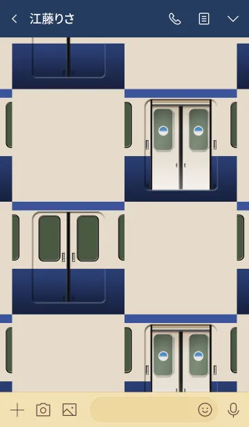 [LINE着せ替え] 懐かしのローカル電車（Y）の画像3