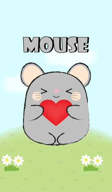 [LINE着せ替え] My Fat Cute Gray Mouse Theme (jp)の画像1