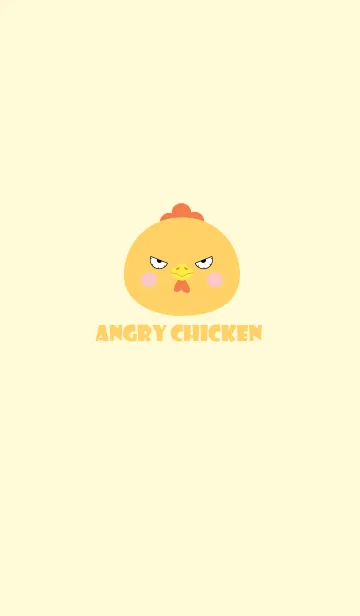 [LINE着せ替え] Simple Angry Chicken Theme (jp)の画像1