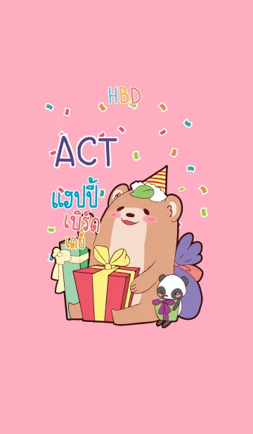 [LINE着せ替え] ACT HBD V07 eの画像1