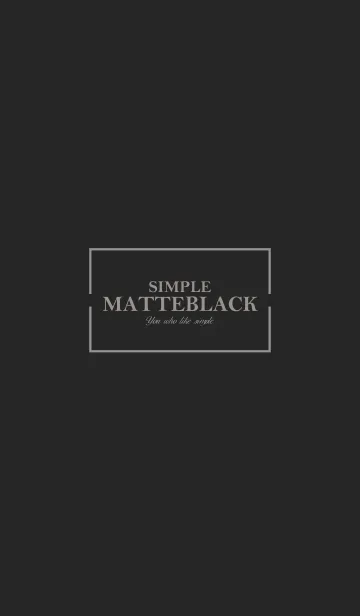 [LINE着せ替え] MATTE BLACK 21 -SIMPLE-の画像1