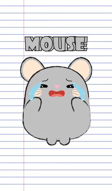 [LINE着せ替え] Cute Fat Gray Mouse (jp)の画像1