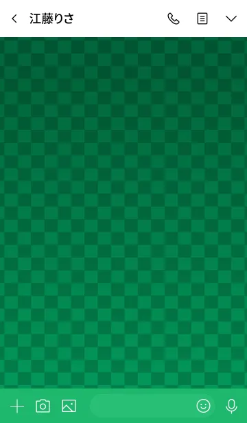 [LINE着せ替え] simple design -Checkered pattern green-の画像3