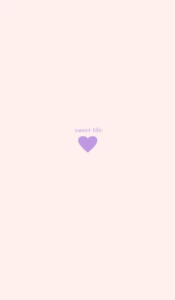 [LINE着せ替え] sweet life heart:)purple pinkの画像1