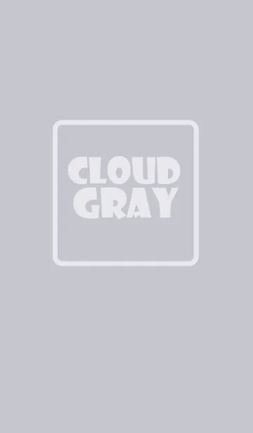 [LINE着せ替え] Love Cloud Gray Ver.2 (jp)の画像1