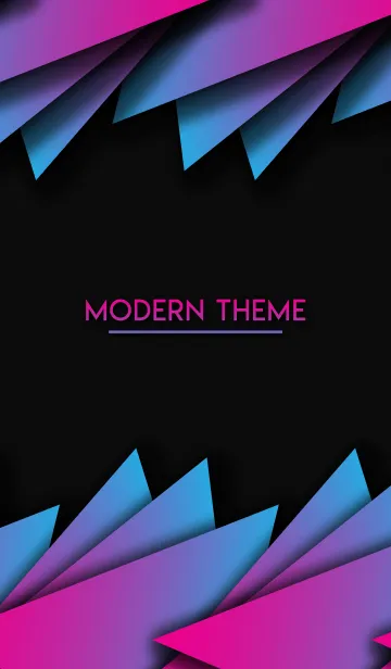 [LINE着せ替え] Modern Theme black and colorfulの画像1