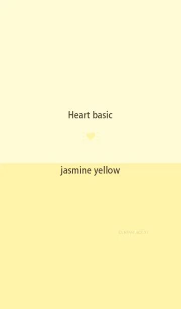 [LINE着せ替え] Heart basic ジャスミン イエローの画像1