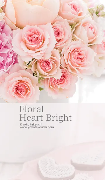 [LINE着せ替え] Floral Heart Bright ～可憐なバラ～の画像1