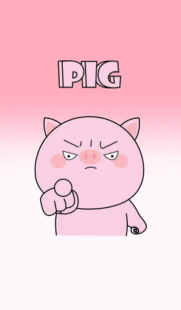 [LINE着せ替え] Cutie Pink Pig Theme (jp)の画像1