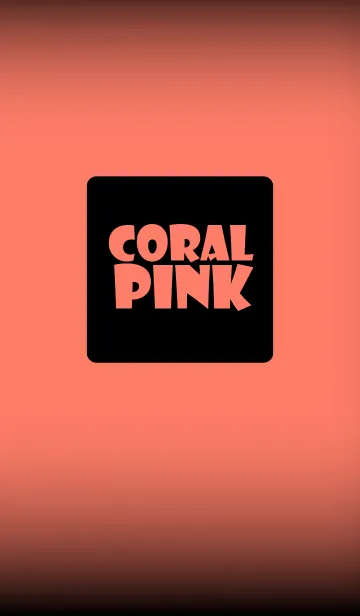 [LINE着せ替え] Coral Pink and Black Ver.2 (jp)の画像1