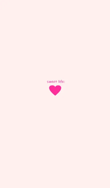 [LINE着せ替え] sweet life heart :)pinkの画像1