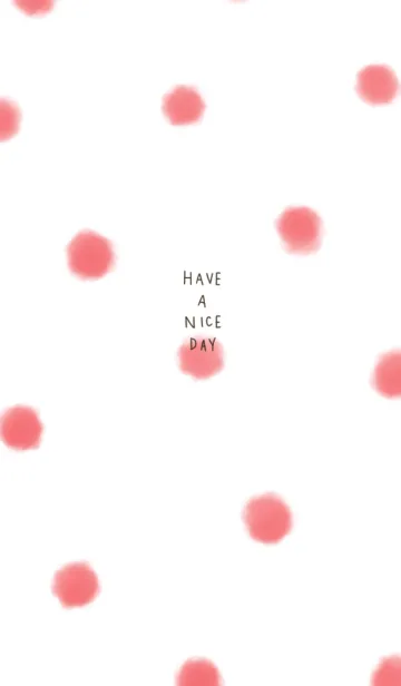 [LINE着せ替え] ふわふわ水玉。良い日を。の画像1