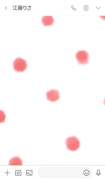 [LINE着せ替え] ふわふわ水玉。良い日を。の画像3