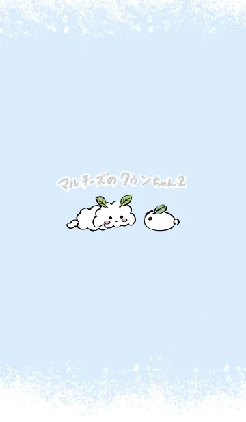 [LINE着せ替え] マルチーズのクゥンちゃん2の画像1