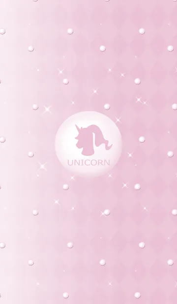 [LINE着せ替え] UNICORN -Simple pink pearl-の画像1