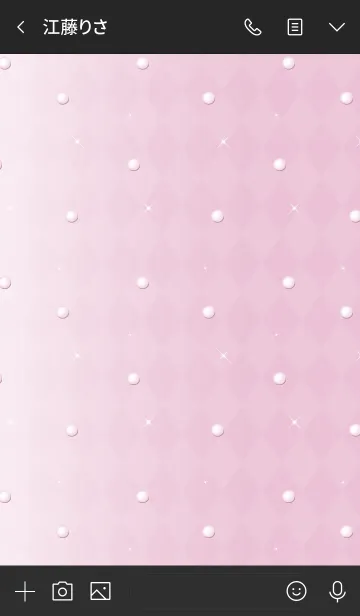 [LINE着せ替え] UNICORN -Simple pink pearl-の画像3