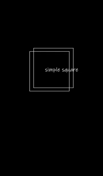 [LINE着せ替え] simple square=black=の画像1