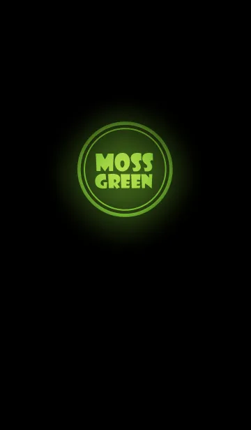 [LINE着せ替え] Moss Green Neon Theme v.2 (jp)の画像1