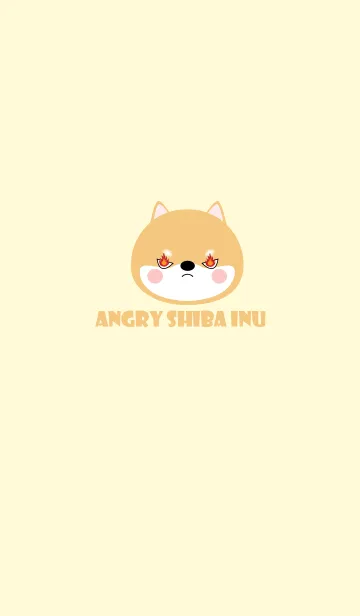 [LINE着せ替え] Simple Angry Shiba Inu Theme (jp)の画像1