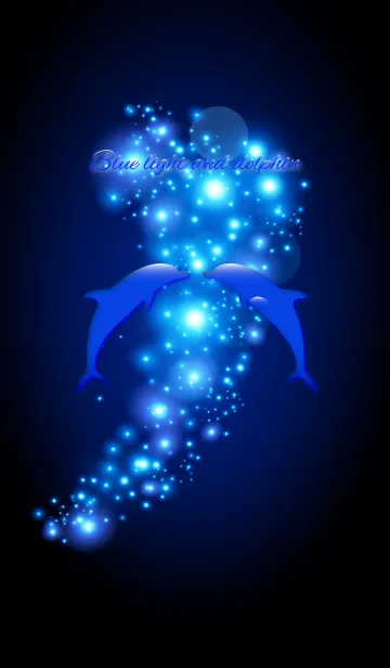 [LINE着せ替え] Blue light and dolphin 13.の画像1