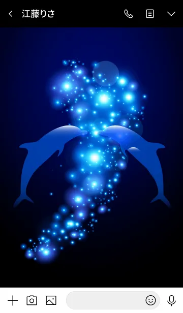[LINE着せ替え] Blue light and dolphin 13.の画像3