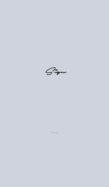 [LINE着せ替え] ベージュとブルー : シンプルなサイン文字の画像1