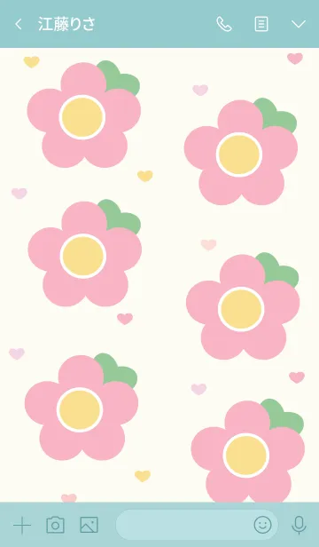 [LINE着せ替え] Lovely mini flower 3 :)の画像3