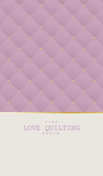 [LINE着せ替え] LOVE QUILTING PINK 9の画像1