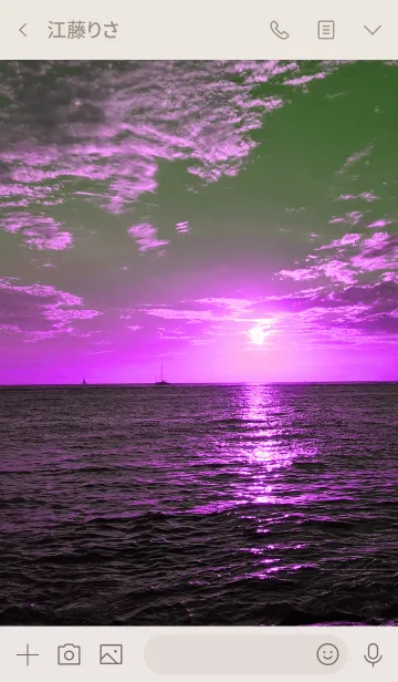 [LINE着せ替え] Soleil du violet 6.の画像3