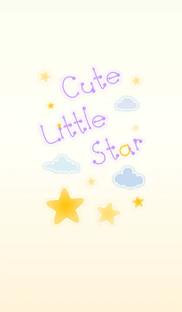 [LINE着せ替え] Cute Little Star 2！ (Yellow Ver.3)の画像1