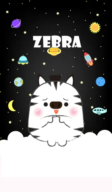 [LINE着せ替え] Emotions Zebra On Galaxy (jp)の画像1