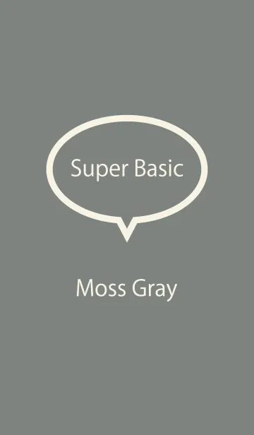 [LINE着せ替え] Super Basic Moss Grayの画像1