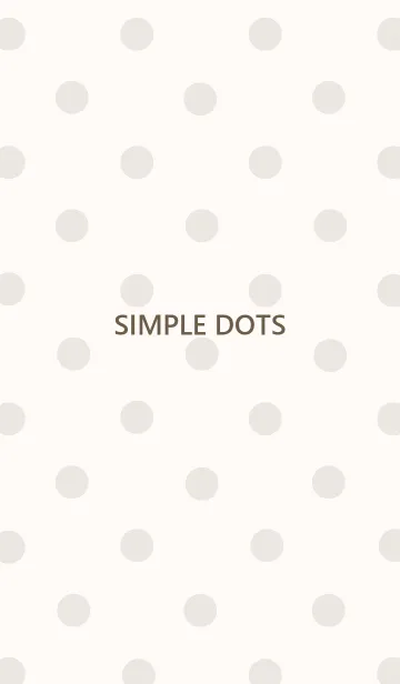 [LINE着せ替え] SIMPLE DOTS -pale beige-の画像1