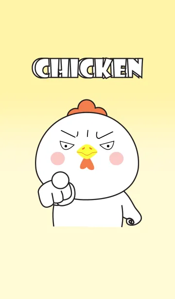 [LINE着せ替え] Cutie White Chicken Theme (jp)の画像1