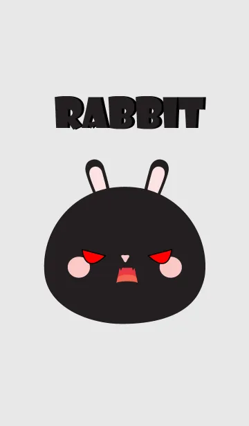 [LINE着せ替え] Love Simple black Rabbit Theme (jp)の画像1