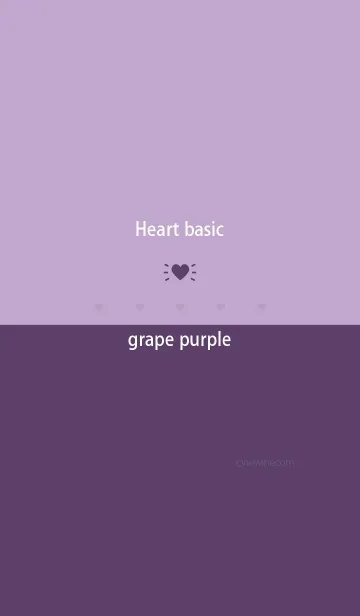 [LINE着せ替え] Heart basic グレープ パープルの画像1