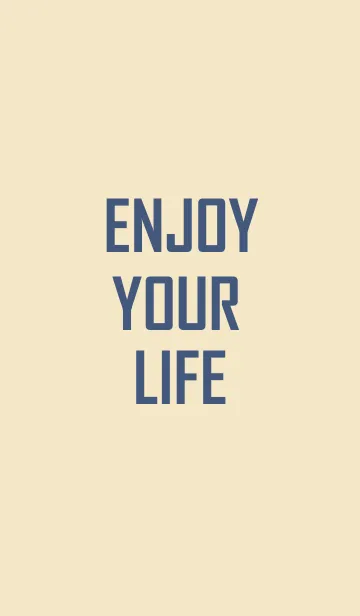 [LINE着せ替え] ENJOY YOUR LIFE*(beige blue)の画像1