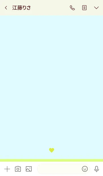 [LINE着せ替え] Heart basic グリーン ブルー ライトの画像3